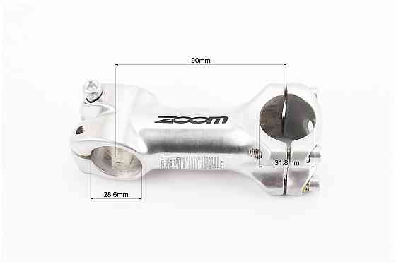 Винос керма MTB 28,6x31,8х90мм, алюмінієвий, сірий С369-8 Київ