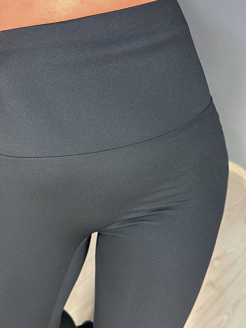 Лосины женские Ласточка 705-1 дайвинг с широким утягивающим поясом черные, черный, L Киев - изображение 7