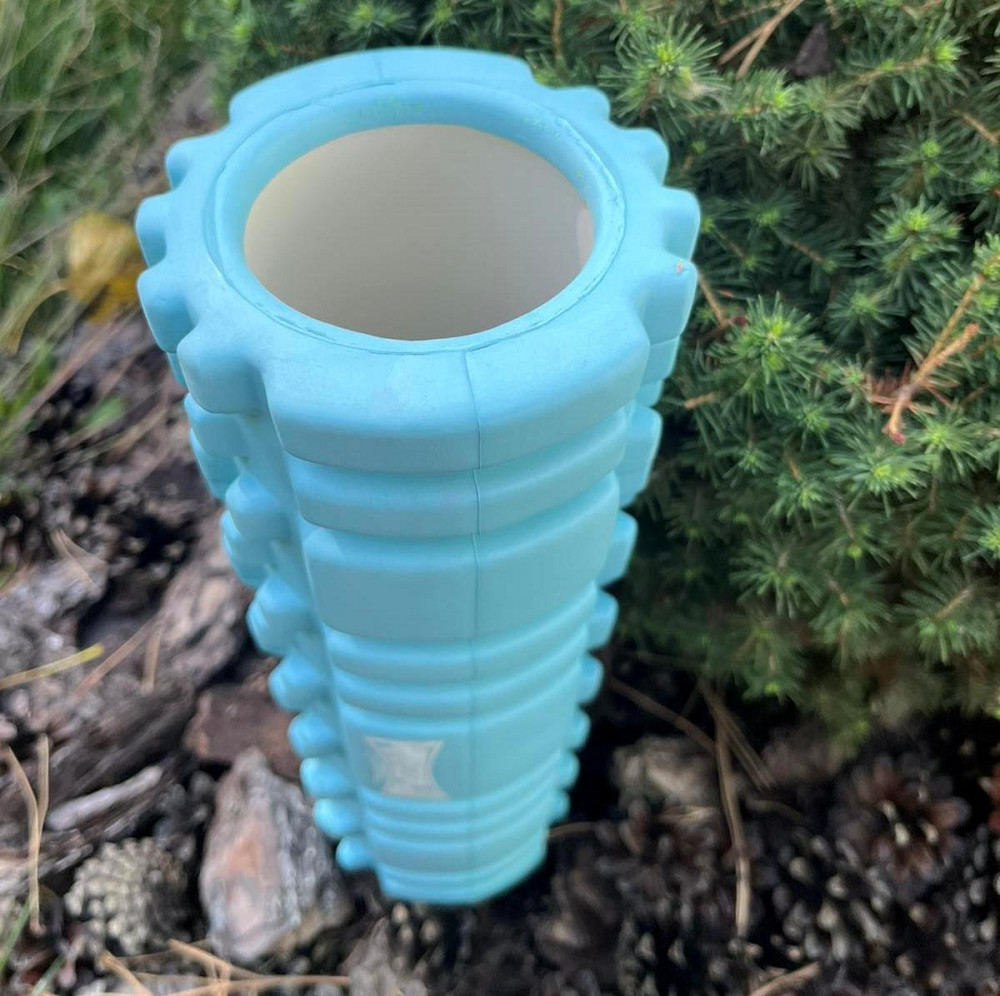 Масажний ролик (роллер) PowerPlay 4342 Massage Roller Синій (30x10см.) Кам'янське - фото 4