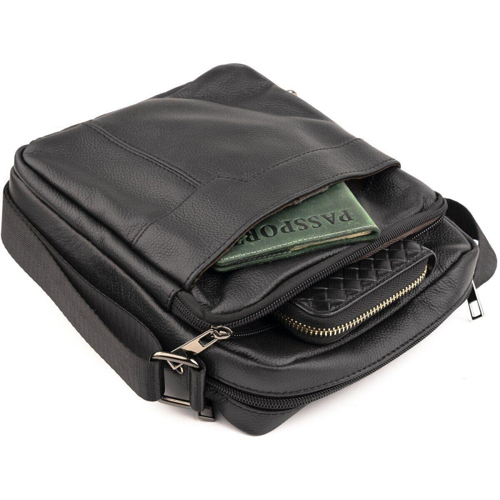 Сумка мужская флотар Vintage 14743 Черная Киев - изображение 3