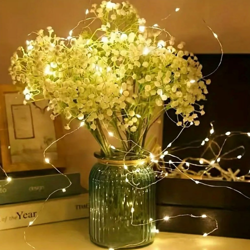 Світлодіодна гірлянда струна 100 Led 10м теплий колір (батарейки 3*AA) CW-G-100L10NB ColorWay Житомир - изображение 4