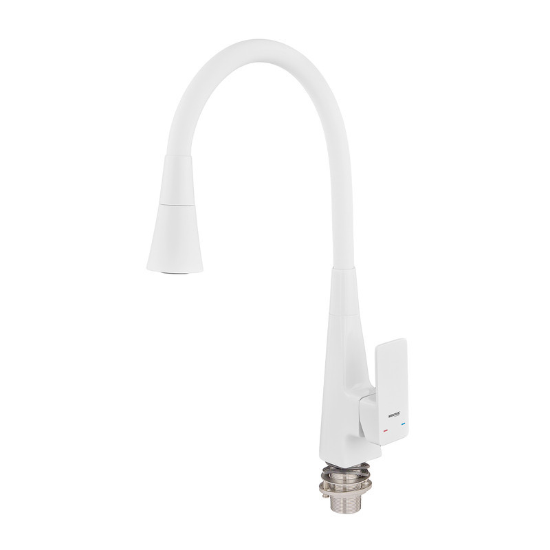 Змішувач для кухні Mixxus Etna 014-T (NUT) White Refl.White (Білий+силіконовий вилив білий) (MI8424)   ( 27478 ) Харьков - изображение 4