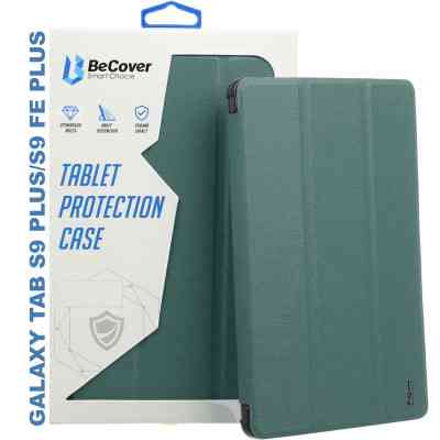 Чохол до планшета BeCover Smart Case Samsung Tab S9 Plus (SM-X810/SM-X816)/S9 FE Plus (SM-X610/SM-X616) 12.4&quot; Dark Green (710323) Вінниця