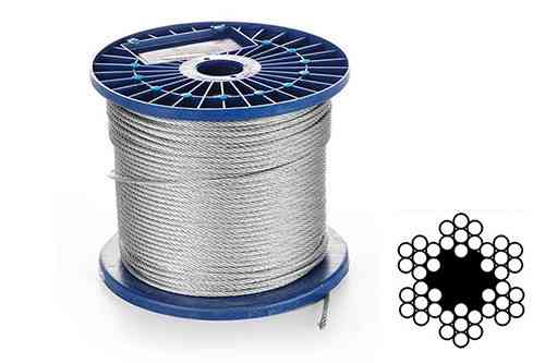 Трос оцинкованный 4мм DIN 3055 (6x7) бухта 200м APRO Ровно