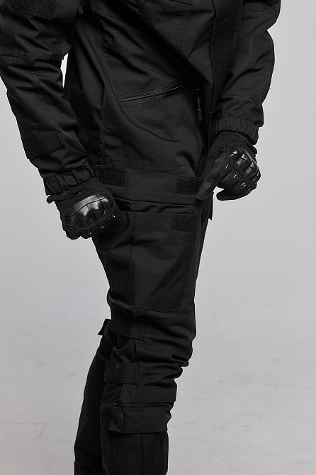 Військові чорні чоловічі літні штани , літні штурмові ріп-стоп штани койот для зсу Львів - фото 8