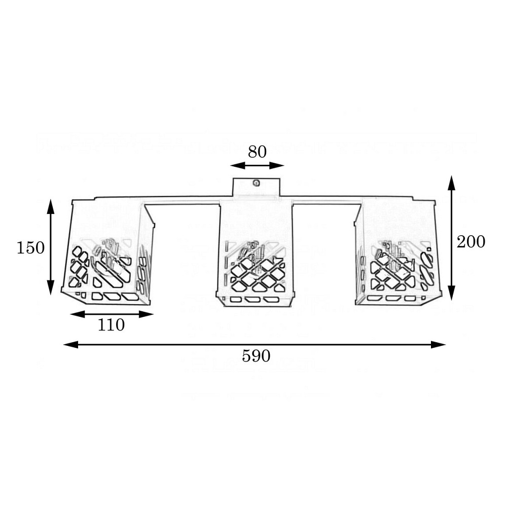 Люстра лофт біла 3 лампи Е27 Urban NL 2410-3 WH Київ - фото 3