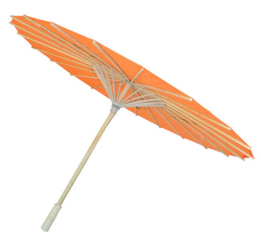 Парасолька бамбук і шовк жовтогарячий Київ - фото 2