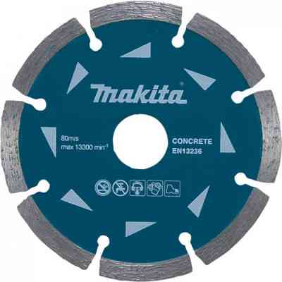 Круг отрезной Makita алмазный по бетону сегментный 230х22.23 мм (D-41610) Винница