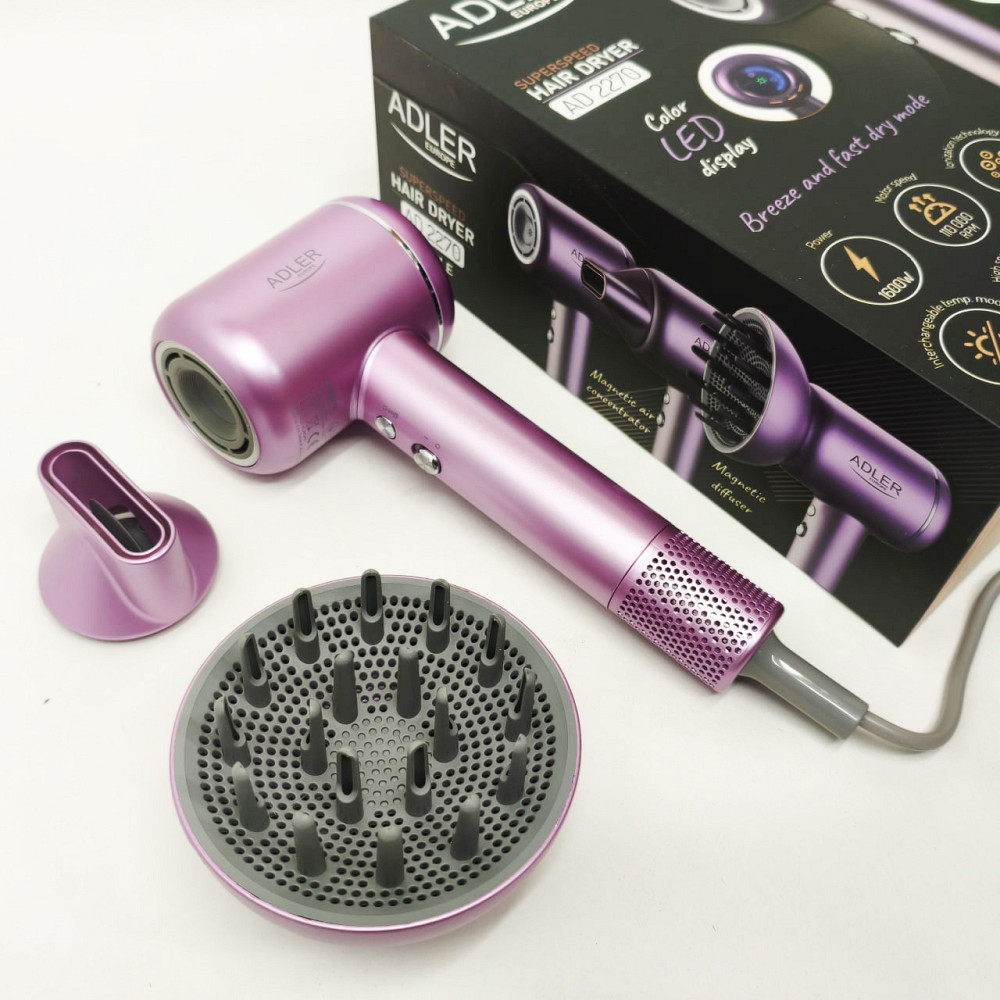 Женский профессиональный фен для укладки волос, Хороший фен для волос электрический с насадками FS-16 Львов - изображение 5