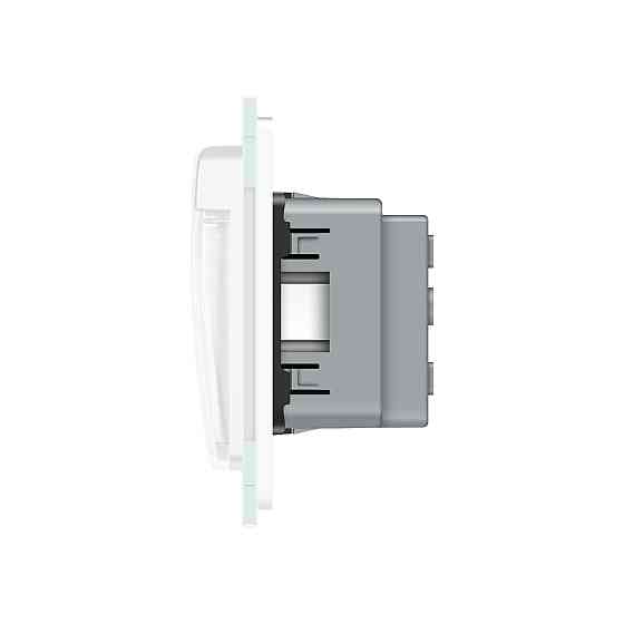 LIVOLO Подвійна електрична розетка вологозахисна з кришкою IP44 з заземленням, LIVOLO, біла, ск Коломия