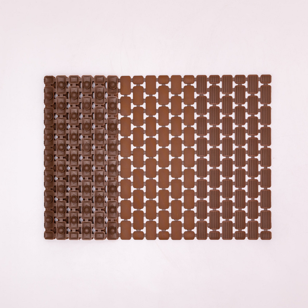 Килимок для душу із полівінілхлориду на присосках 73×40 см Коричневий HP-42-8BR Коломия - фото 3