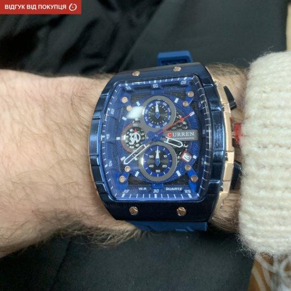 Чоловічий наручний годинник Curren Jungle (Сині) Вінниця - фото 8