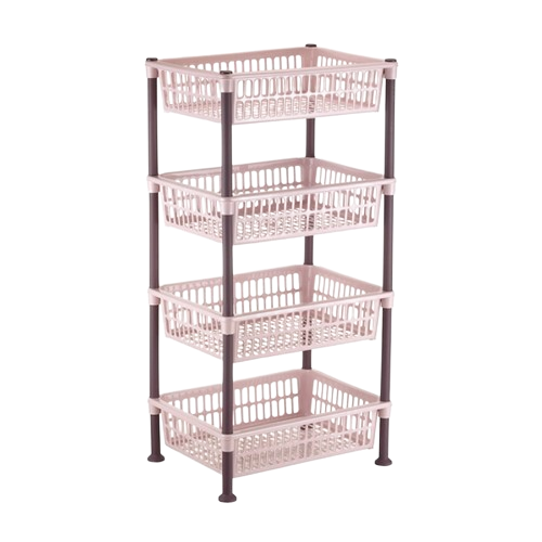 Етажерка прямокутна на 4 полиці 39,5*30*82см пудра Nostalgia ELIF Житомир - фото 1