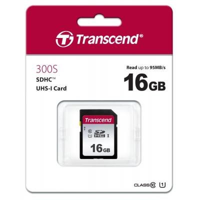 Карта пам&apos;яті Transcend 16GB SDHC class 10 UHS-I U1 (TS16GSDC300S) Вінниця - фото 2