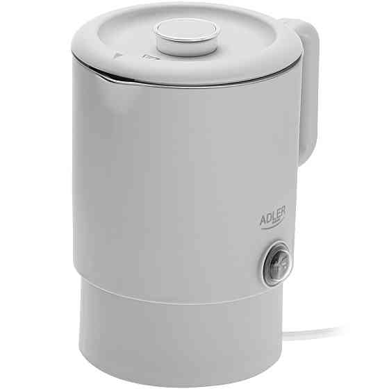 Електрочайник Adler AD 1388g дорожній 650Вт/ 0.8л/ подвійні стінки/ автовимкнення/сірий Вінниця