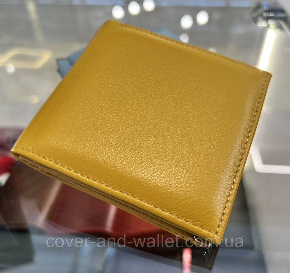 Желтый женский кошелек маленького размера из натуральной кожи Marco Coverna Киев - изображение 12