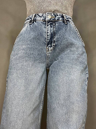 Джинсы женские SESSANTA 8403 skater jeans широкие бананы косые карманы высокая посадка стрейчевые св Одесса - изображение 8