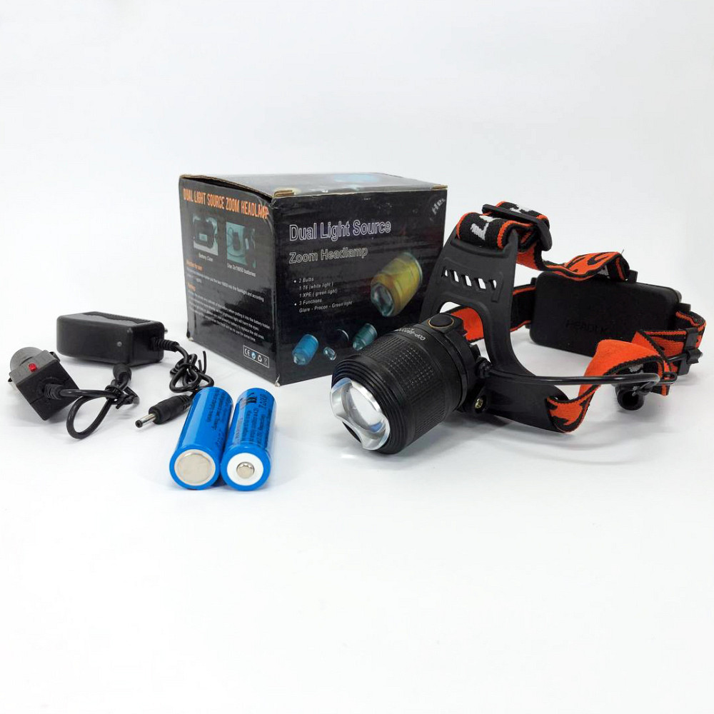 Налобний фонарь с аккумулятором, Налобный фонарь с ремешком на голову Фонарик на голову зарядкой IM-69 Киев - изображение 7