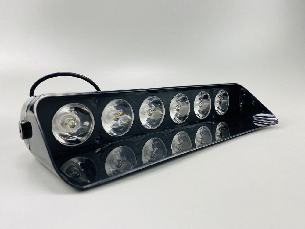 Лампа маячок проблисковий S6 автомобільний стробоскоп 9-80V 6 led діодів білий спалах (під скло) мигалка Мукачево - фото 4