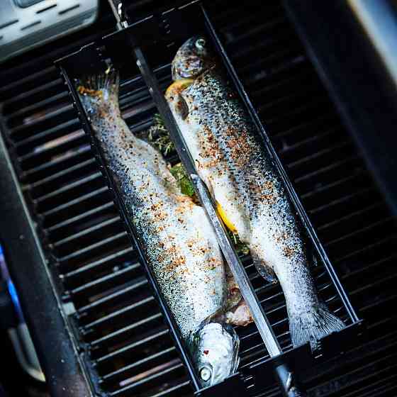 Корзина для вертела SANTOS, для гриля, квадратная, черная, антипригарная 897528 Код: 010973 Ровно