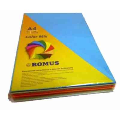 Бумага Romus A4 80 г/м2 245sh, 7colors, Mix Color (R51048) Винница