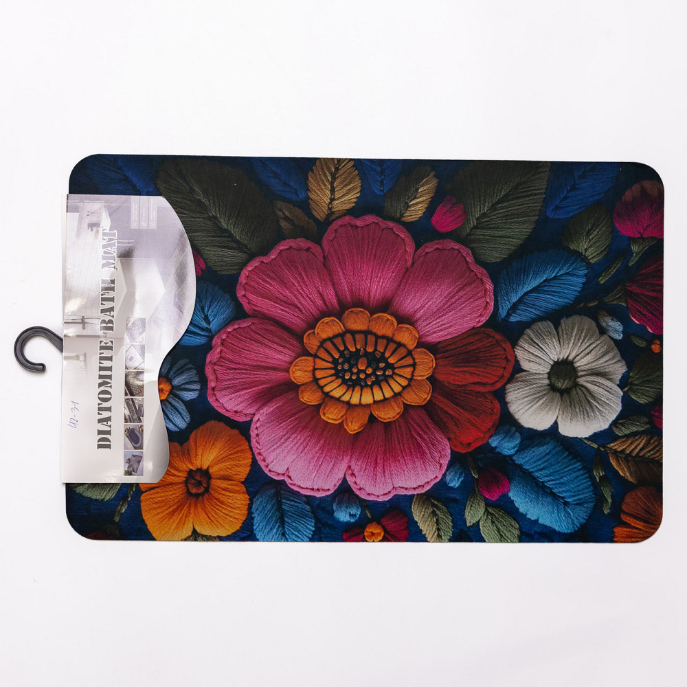 Килимок діатомітовий з 3D-ефектом Embroidered Bloomscape 38*58 см універсальний HP-42-31 Коломыя - изображение 2