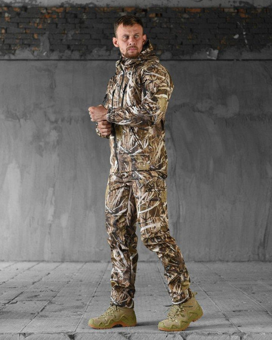 Тактический маскировочный  костюм софтшел SoftShell reeds ВТ7904 Одесса - изображение 2