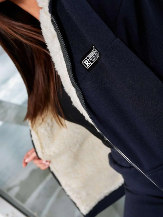 Жіночий костюм з хутром Синий 4XL/5XL Харків