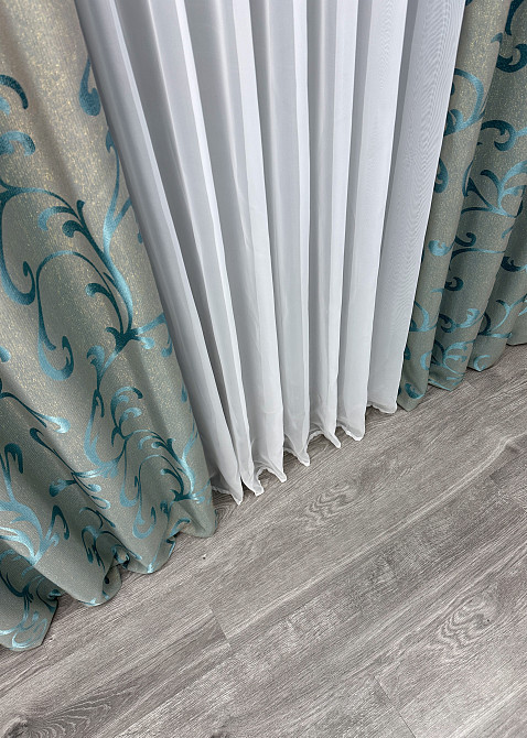 Шторная ткань жаккард 