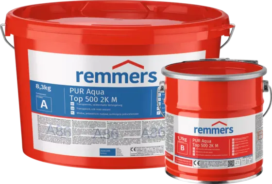 Шовковисто-матовий поліуретановий лак Remmers PUR Aqua TOP 500 2K M 1 кг Киев