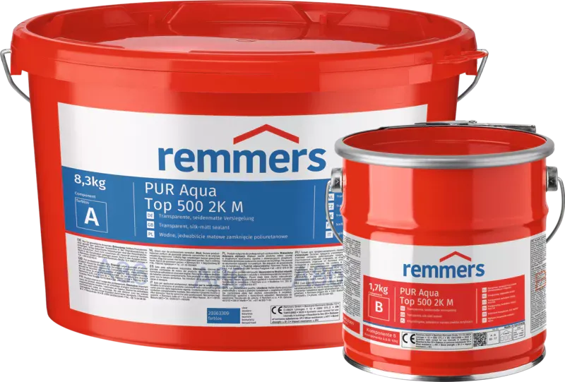 Шовковисто-матовий поліуретановий лак Remmers PUR Aqua TOP 500 2K M 1 кг Киев - изображение 1