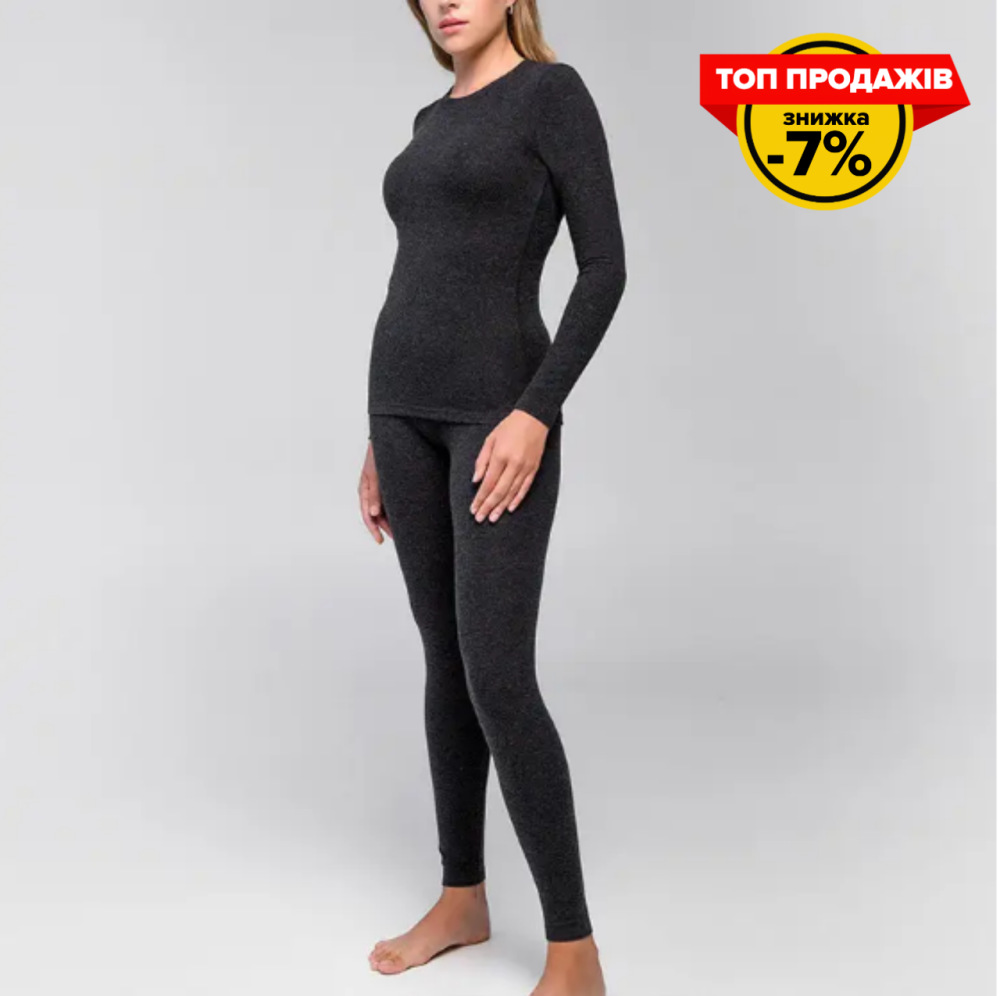 Комплект жіночої термобілизни (розмір S та інші). Жіноча термофутболка та лосини, термоджемпер + термолосини L Київ - фото 1