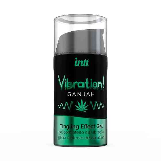 Жидкий вибратор Intt Vibration Ganjah (15 мл), густой гель, необычный вкус, действует до 30 минут Sex Aura Киев