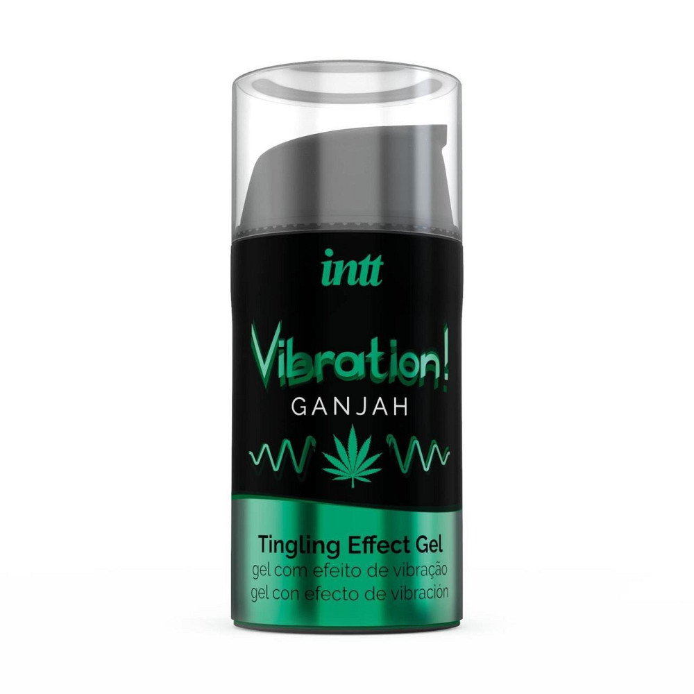 Жидкий вибратор Intt Vibration Ganjah (15 мл), густой гель, необычный вкус, действует до 30 минут Sex Aura Киев - изображение 2