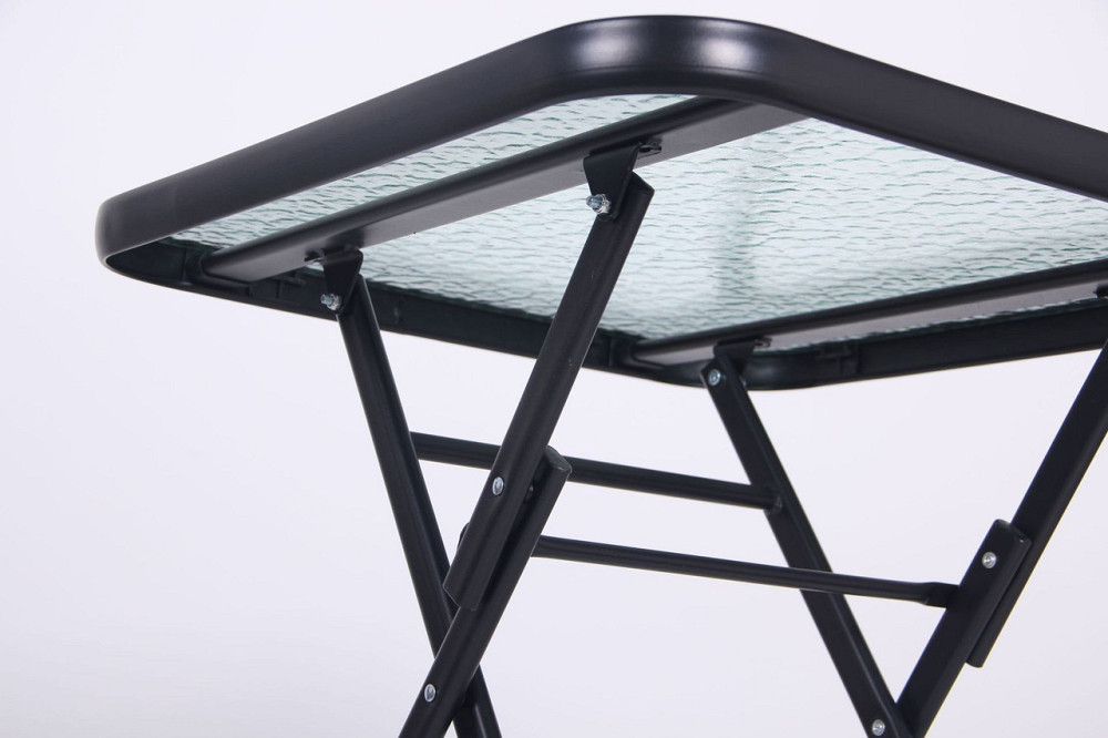 Садовий стіл складний Wave Скло Чорний Київ - фото 7