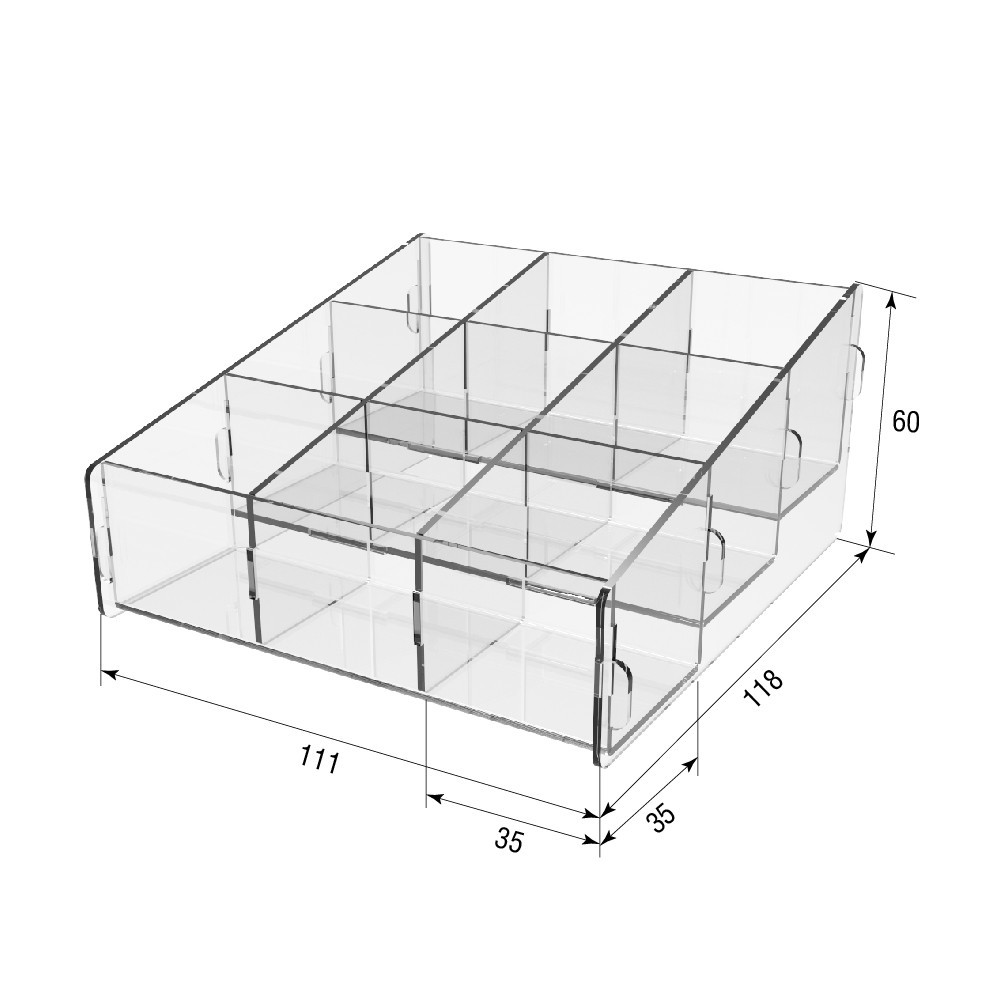 Органайзер для косметики EKOSTAR 9 ячеек Киев - изображение 3