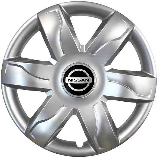 Автомобильные модельные колпаки R15 Nissan 318 4шт, SJS, серебряные Киев