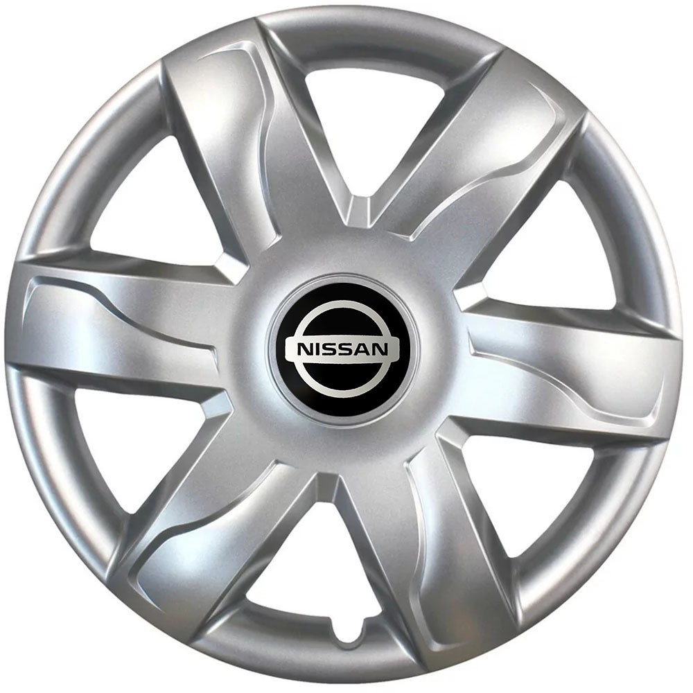 Автомобильные модельные колпаки R15 Nissan 318 4шт, SJS, серебряные Киев - изображение 1