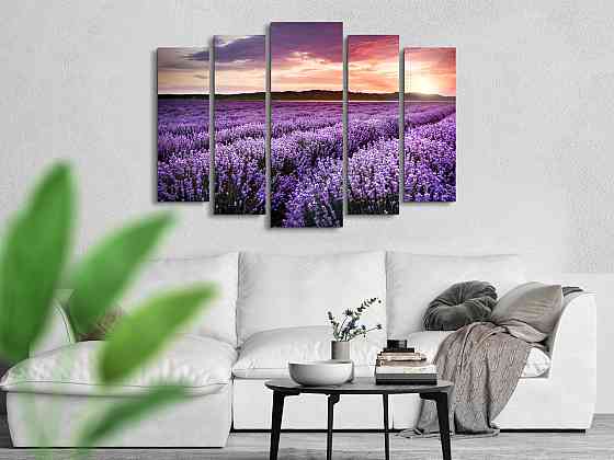 Модульна картина Лаванда Прованс Art-326_5 ( 80х118см ) Київ