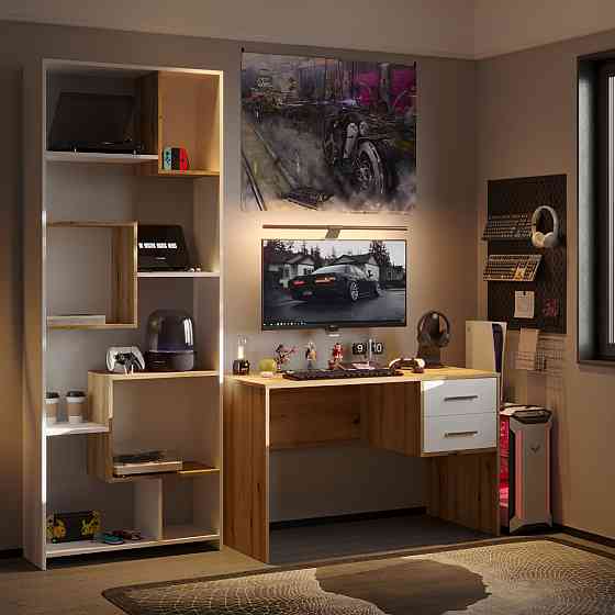 Офисный стол Doros Т2 120х60х75 см Дуб евок/Белый (DRS-011444) Львов