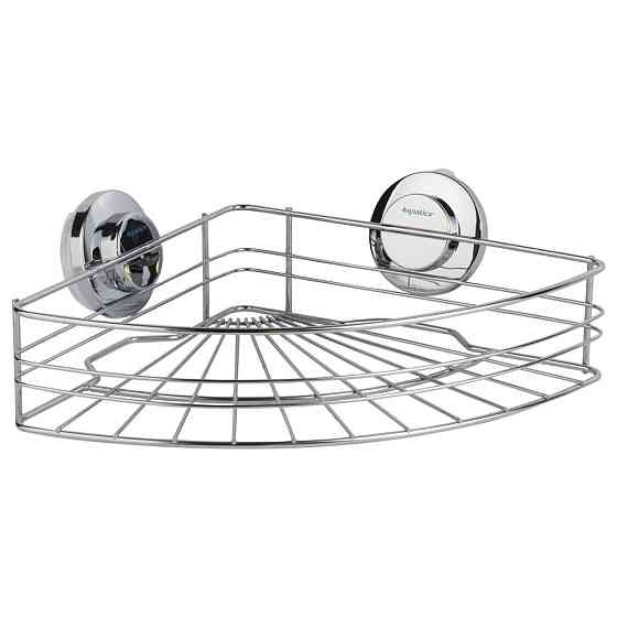 Корзина на вакуумных присосках угловая s38 294×210×90мм AQUATICA (9783831) Киев