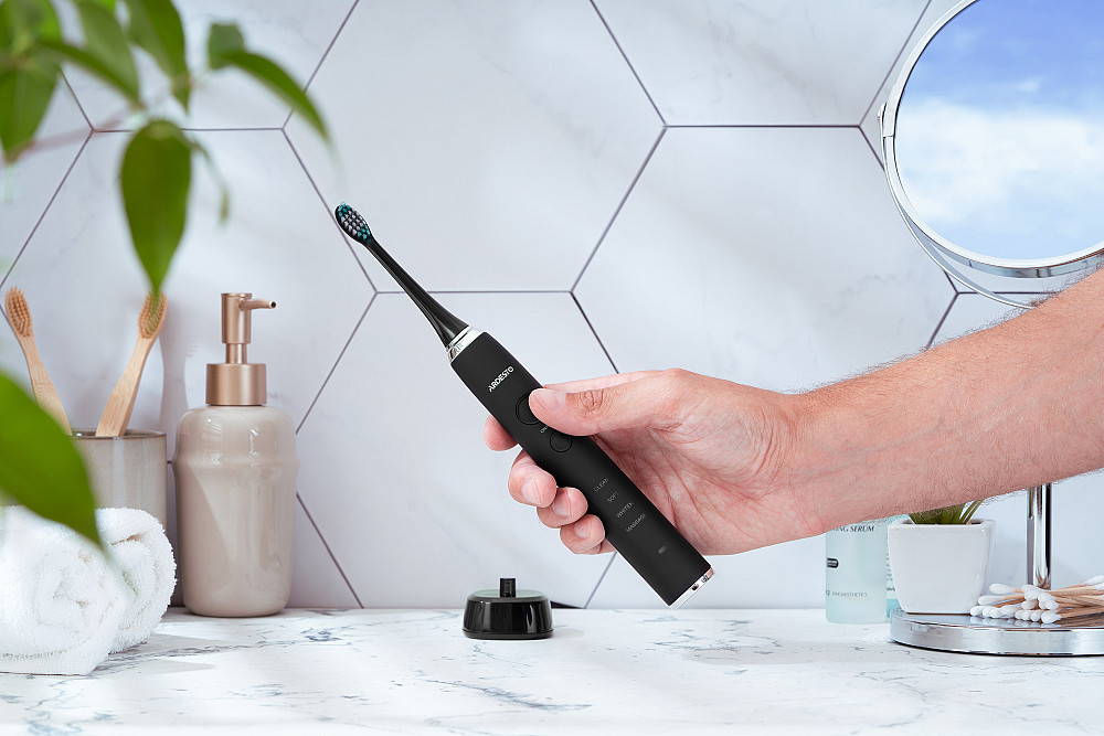 Щітка зубна електр. ARDESTO, ETB-211B, 40т. колив/хв, насадок-5, футляр, IPX7, чорний Київ - фото 6