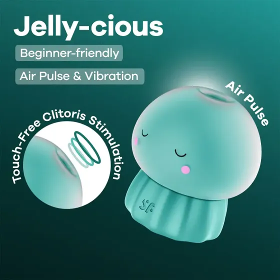 Вакуумний кліторальний стимулятор Satisfyer Jelly-cious Green Львов