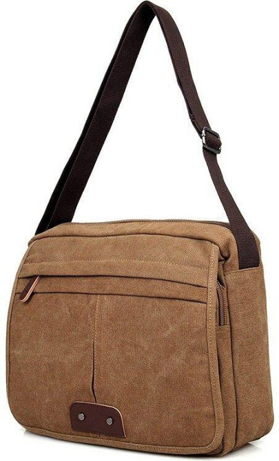 Сумка мужская Vintage 14445 текстильная Коричневая Киев - изображение 10