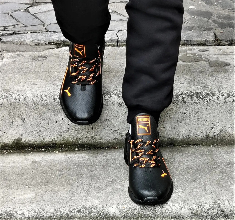 Кроссовки Puma Черные Мужские Пума Кожаные (размеры: 42,43,44) Днепр - изображение 8