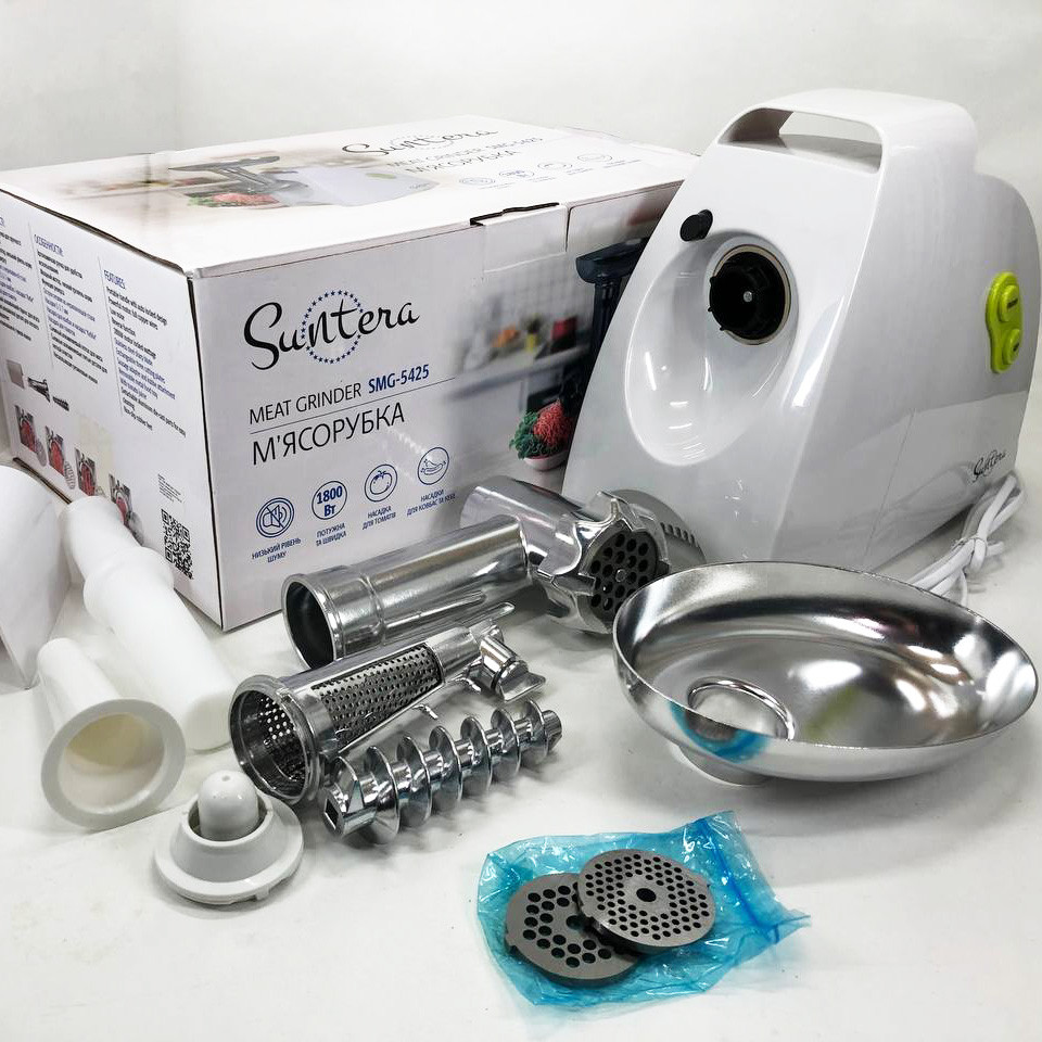 М'ясорубка з насадками для нарізання овочів, М'ясорубка 3 в 1 'металева WQ-65 Львів - фото 6