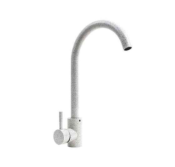 VALESO Комплект: Мийка ARIA 5851 біла в крапку + Змішувач 56 B NESP білий в крапку + Сифон 1041 Киев