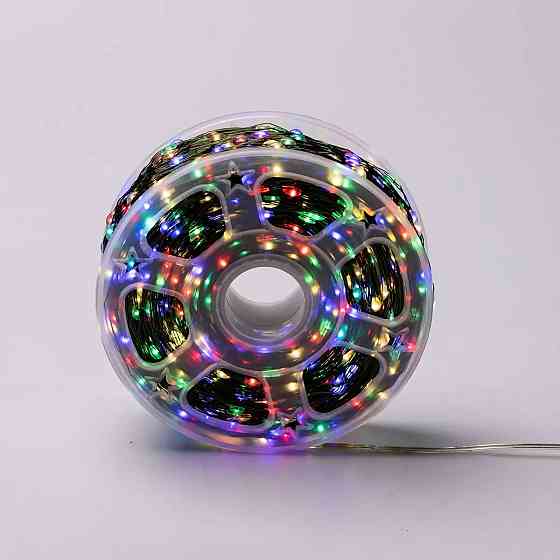 Гірлянда роса на пульті 200 метрів на 2000 led світлодіодів крапля на зеленому дроті мультиколор 2000L200MGML Коломия