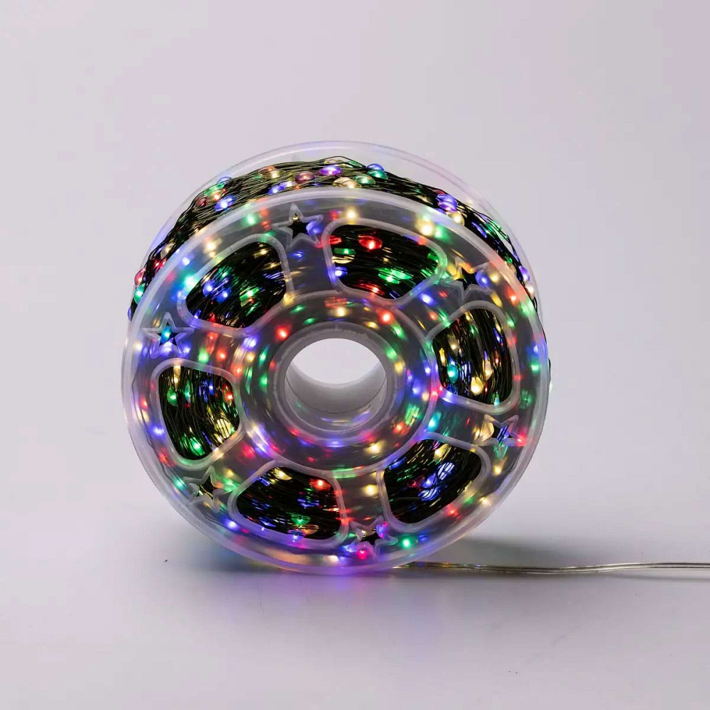 Гірлянда роса на пульті 200 метрів на 2000 led світлодіодів крапля на зеленому дроті мультиколор 2000L200MGML Коломия - фото 2