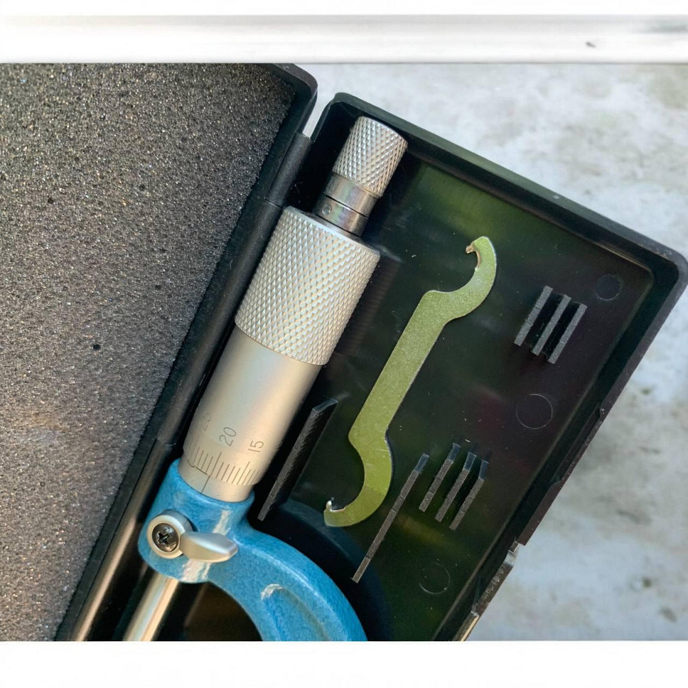 Мікрометр гладкий МК 0-25 мм — прецизійний вимірювальний інструмент для точних зовнішніх вимірів металу Харків - фото 3